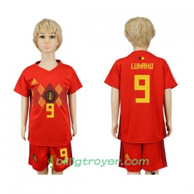 Billige Fotballdrakter Belgia Lukaku 9 Barn VM 2018 Hjemmedraktsett